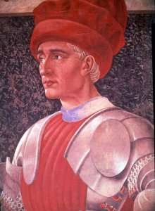 Farinata degli Uberti (detail of his bust, from the Villa Carducci series of famous men and women) c.1450