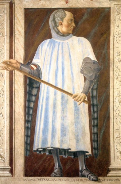 Niccolo Acciauoli (1310-65) from the Villa Carducci series of famous men and women, c.1450