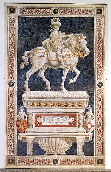 Equestrian monument of Niccolo Marucci da Tolentino (d.1435), 1456