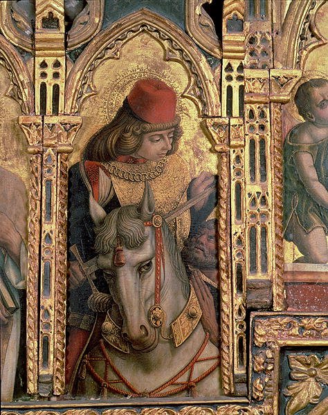 St. Martin, detail from the San Martino polyptych