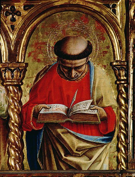 St. Matthew, detail from the Sant'Emidio polyptych, 1473