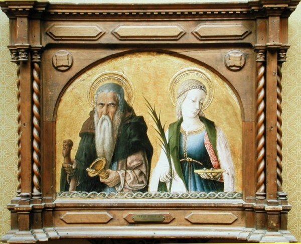 St. Anthony the Hermit and St. Lucy, c.1470