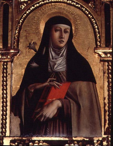 St. Clare, detail from the Santa Lucia triptych