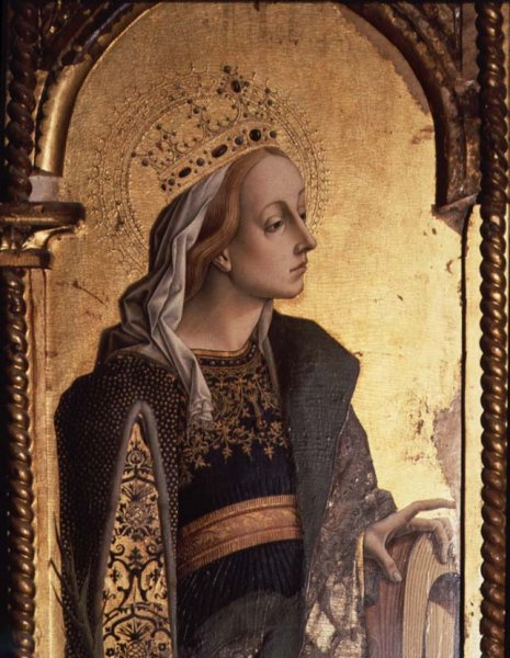 St. Catherine, detail from the Santa Lucia triptych