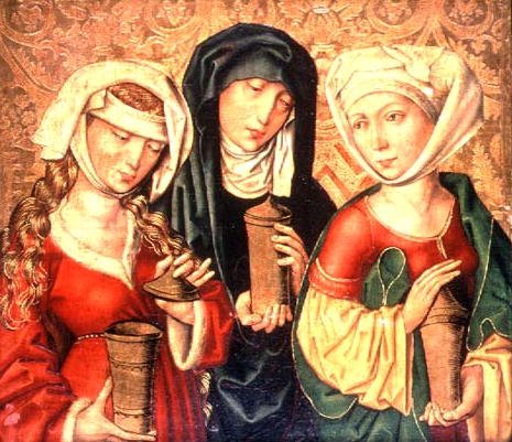 The Three Marys on gold ground panels