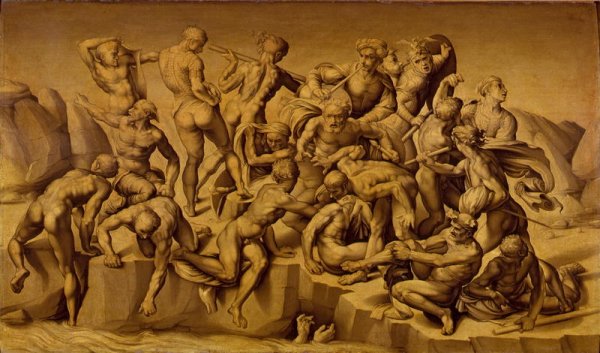 The Battle of Cascina, or The Bathers, after Michelangelo 1475-1564, 1542