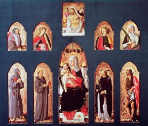 The Madonna and Child Enthroned with Saints, c.1456-61