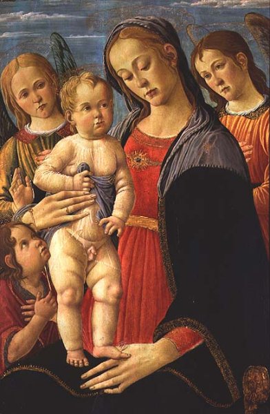 Madonna and Child with the Infant Saint John the Baptist and Angels