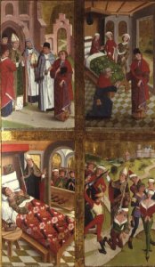 Scenes from the Life of St. Victor from the Inner Section of the Right Exterior Wing of the Former Main Altar in St. Nicholass Church, 1481