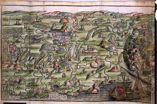 Map of the City of Jerusalem, from Peregrinatio in Terram Sanctam by Bernhard von Breydenbach 1440-97, 1486