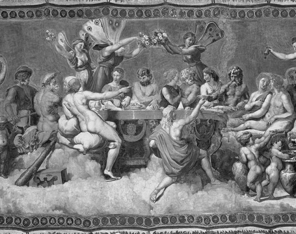 The Banquet of the Gods, ceiling painting of the Courtship and Marriage of Cupid and Psyche 3