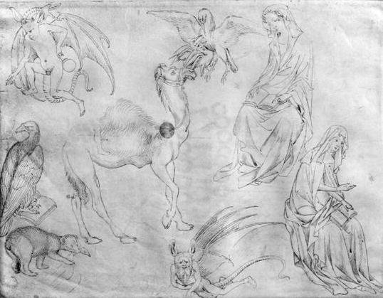 Sheet of studies, from the The Vallardi Album