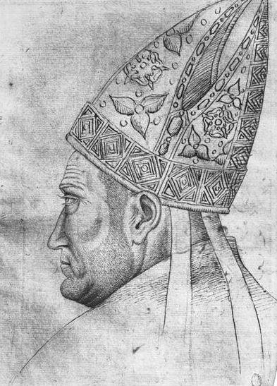 Head of a bishop, from the The Vallardi Album