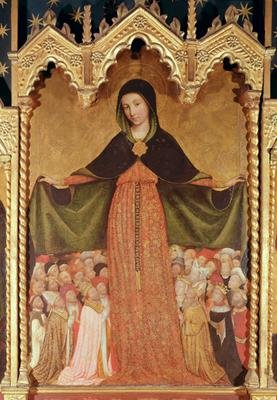 Virgin of the Misericordia detail of the central panel 1422