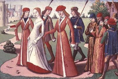 Joan of Arc 1412-31 being led to Charles VII 1403-61 from the Vigils of Charles VII