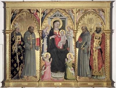 Madonna and Child with St Louis of Toulouse St Francis of Assisi St Anthony of Padua and St Nicholas of Bari