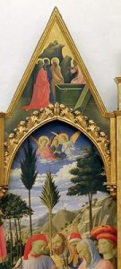 Santa Trinita Altarpiece frame and pinnacles by Lorenzo Monaco 2