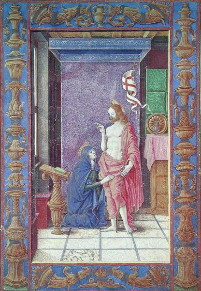 The Apparition of Christ to the Virgin from a Book of Hours