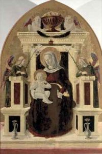 Madonna and Child Enthroned with Angels