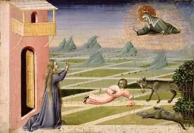 St Clare Rescuing a Child Mauled by a Wolf