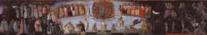 The Last Judgement predella panel depicting Heaven and Hell