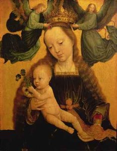 Madonna and Child Crowned by Two Angels