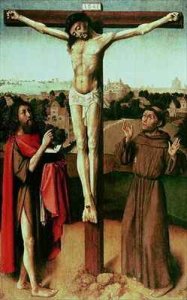 Christ on the Cross between St John and St Francis 2