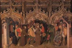 Scene from the Life of St Francis from the Life of the Virgin and St Francis Altarpiece