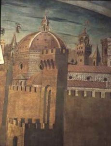 Detail depicting Florence Cathedral