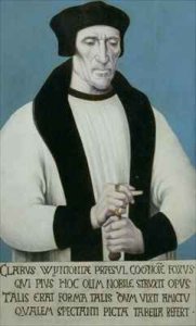 Portrait of Richard Foxe or Fox Bishop of Winchester Lord Privy Seal to Henry VII and Henry VIII and founder of Corpus Christi College