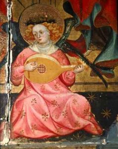 Detail of a Musical Angel from an Altarpiece