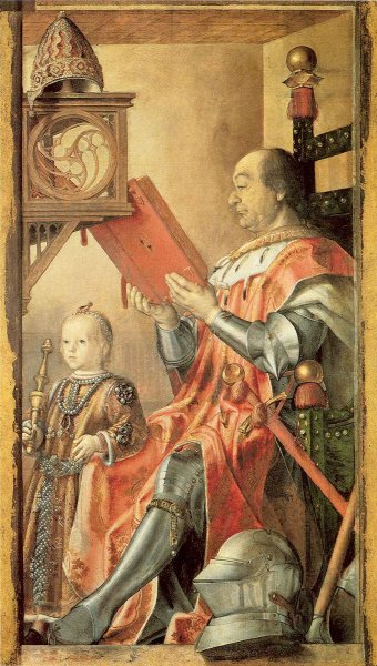 Portrait of Federigo da Montefeltro with His Son Guidobaldo