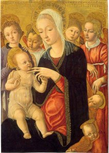 Madonna and Child with Angels and Cherubim