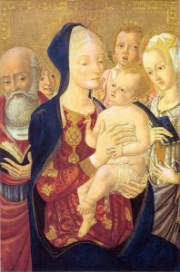 Madonna and Child with Saint Jerome, Saint Catherine of Alexandria and Two Angels