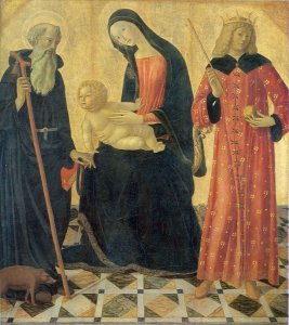 Madonna and Child with Saint Anthony Abbot and Saint Sigismund