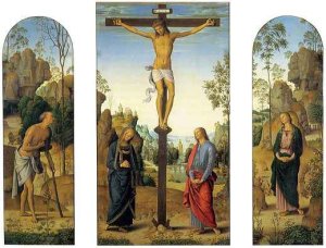 Crucifixion with the Virgin, Saint John, Saint Jerome, and Saint Mary Magdalene