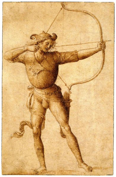 Archer Drawing a Bow