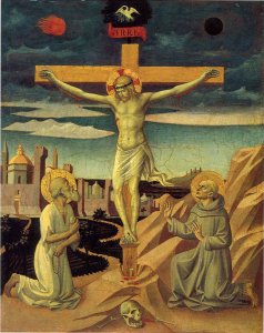 Christ on the Cross, Adored by Saint Jerome and Saint Francis