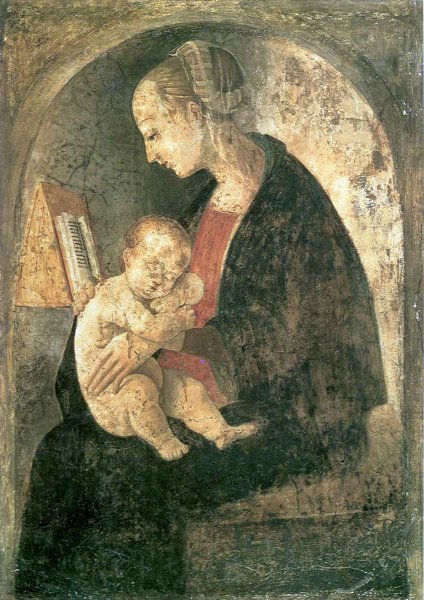 Madonna and Child with a Book