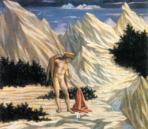 St John in the Wilderness (predella 2) c. 1445