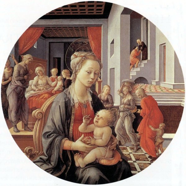 Madonna And Child With Stories From The Life Of The Virgin