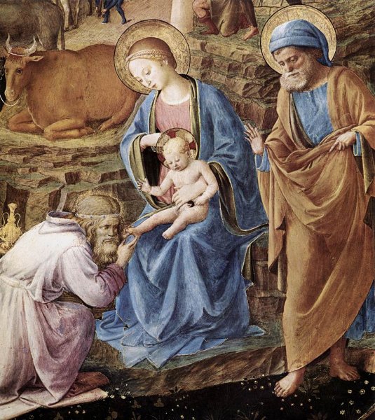 The Adoration of the Magi (detail) 1445