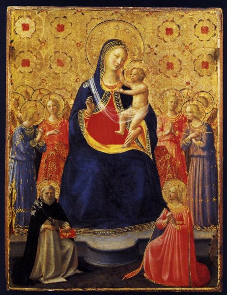 Virgin and Child with Sts Dominic and Catherine of Alexandria 1435