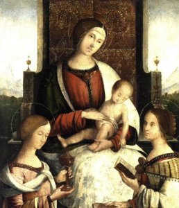 Madonna and Child with Sts Mary Magdalene and Catherine of Alexandria