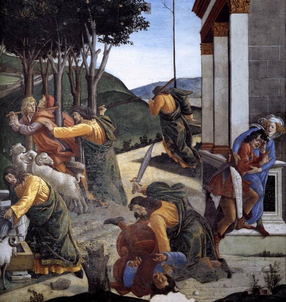 The Trials and Calling of Moses (detail 7) 1481-82