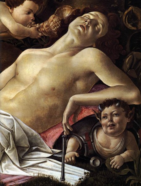 Venus and Mars (detail) c. 1483