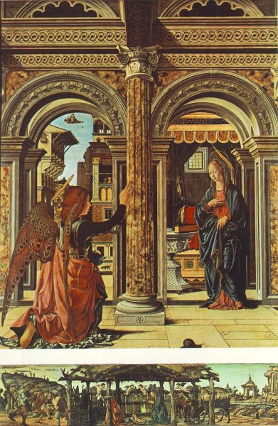 Annunciation and Nativity (Altarpiece of Observation) 1470