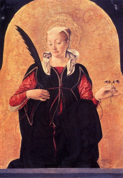 St Lucy (Griffoni Polyptych) 1473