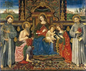 Madonna and Child Enthroned with Saints 1500