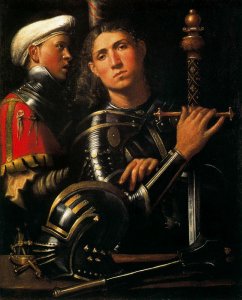 Portrait of Warrior with his Equerry c. 1509